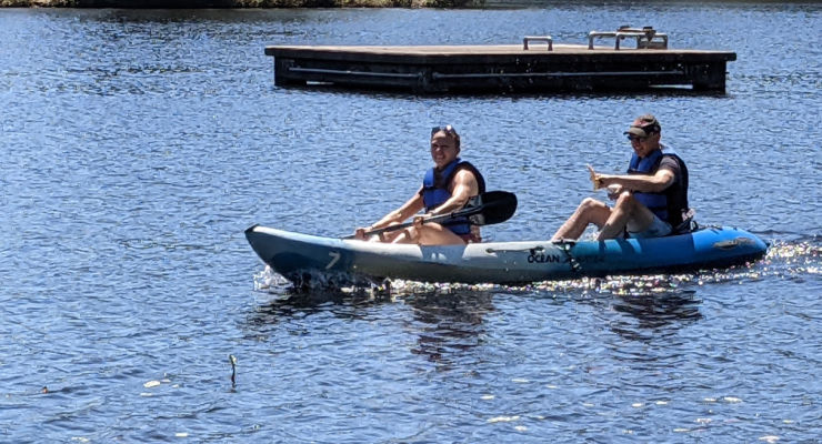 Kayak rentals at Sesquicentennial State Park