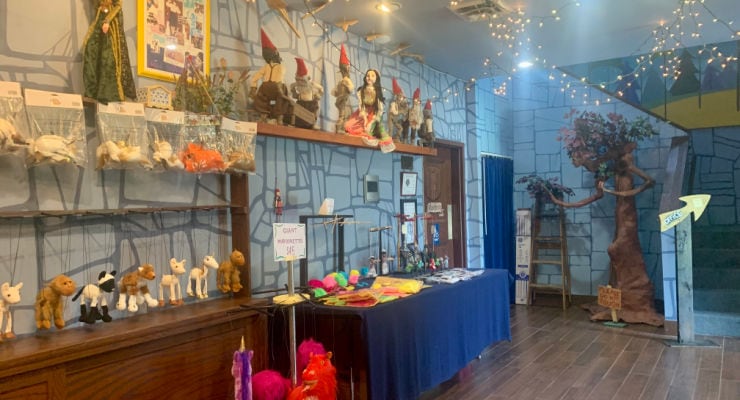 The gift shop at Marionette Theater