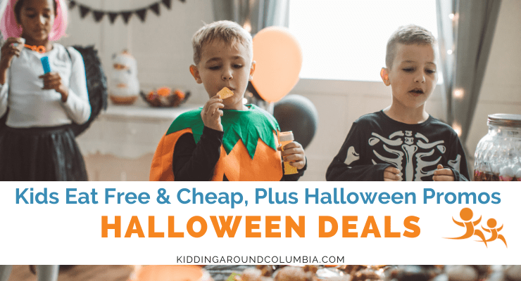 Kids eat free Halloween deals in Columbia, SC