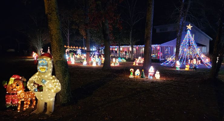 Nesbitt Christmas lights in Columbia, SC