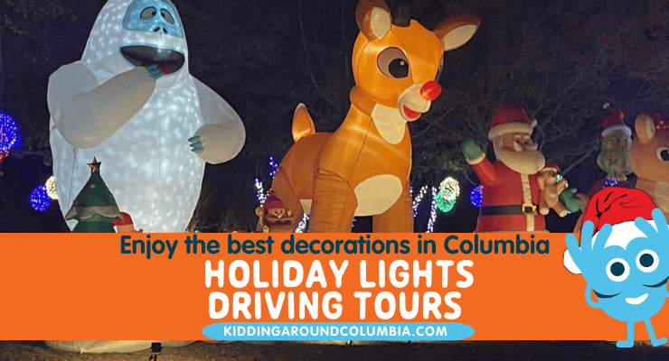 Christmas lights driving tour Columbia, SC