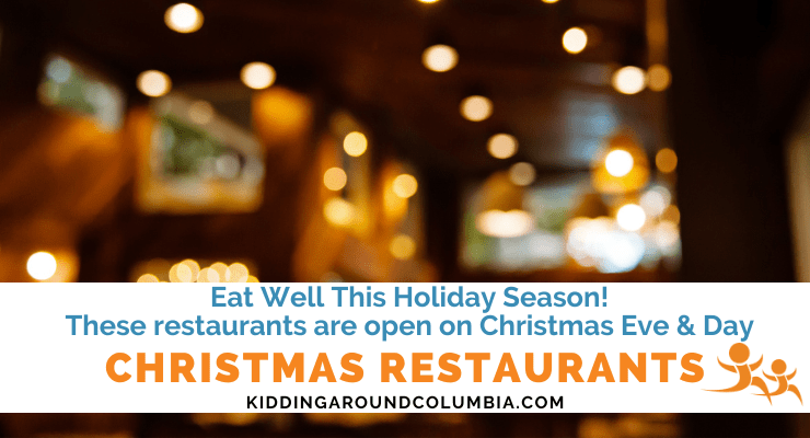 Christmas restaurants open in Columbia, SC
