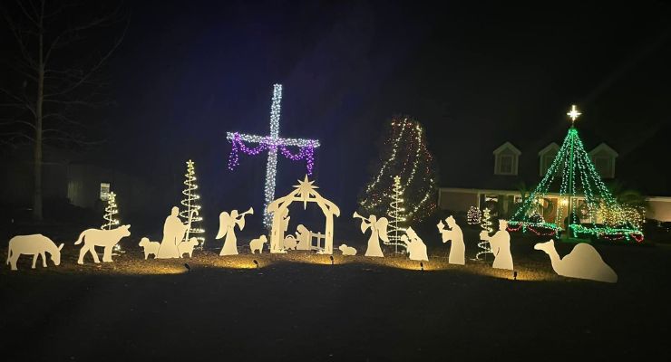 Porth family Christmas lights