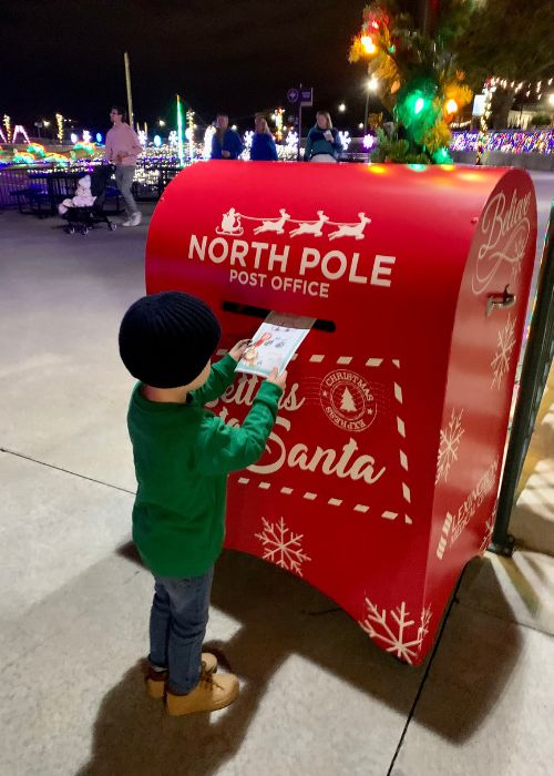 Santa's letter box at Segra Park