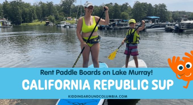 Paddleboard on Lake Murray: California Republic SUP