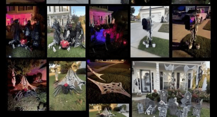 Friendly Halloween porch wars in Lexington, SC
