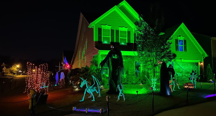 Halloween display house in Lexington, SC
