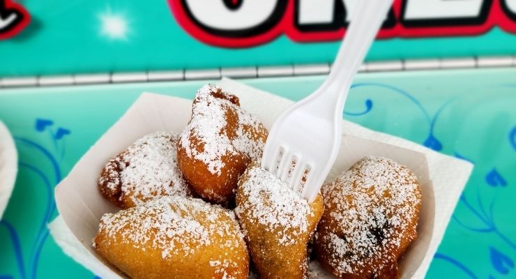 Fried dough at the state fair