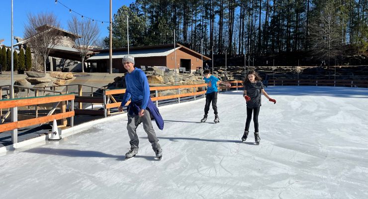 Ice skating at Whitewater Center