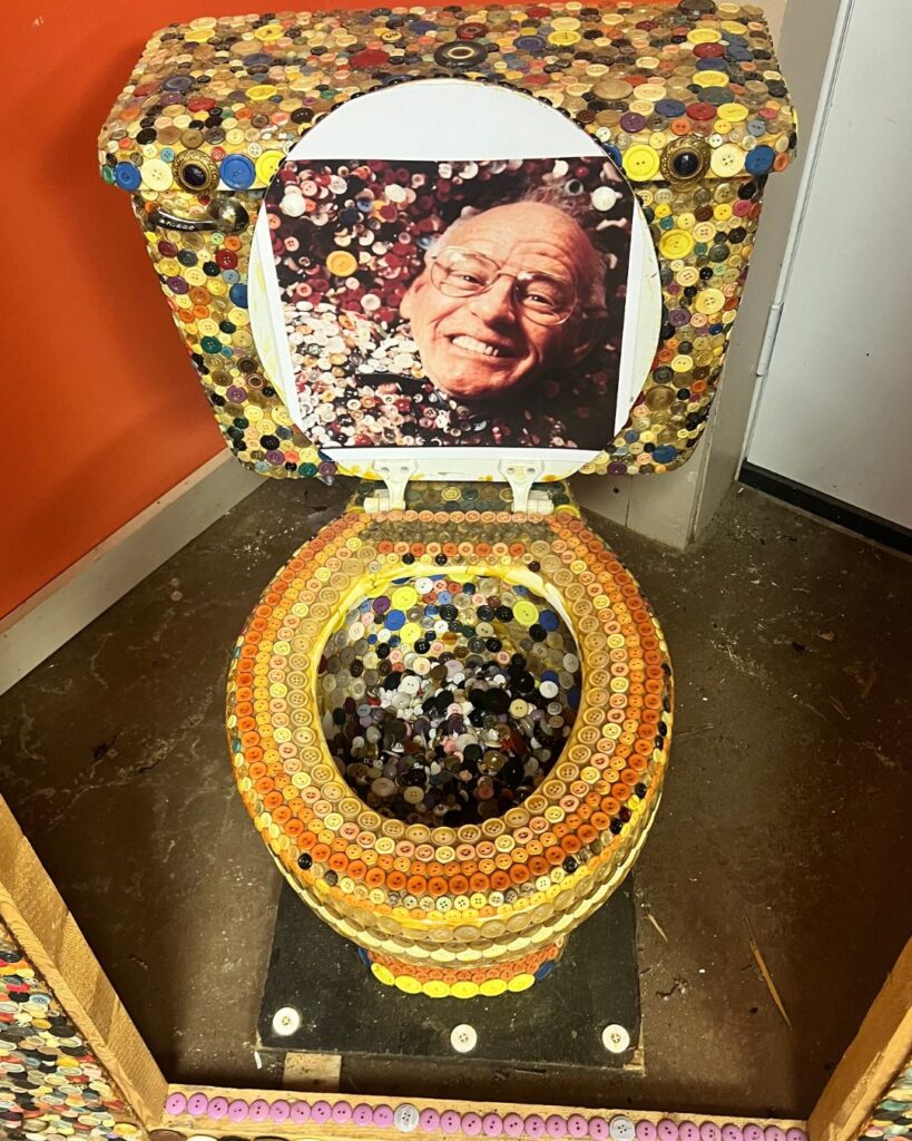 Button toilet at the Button Museum in Bishopville, SC