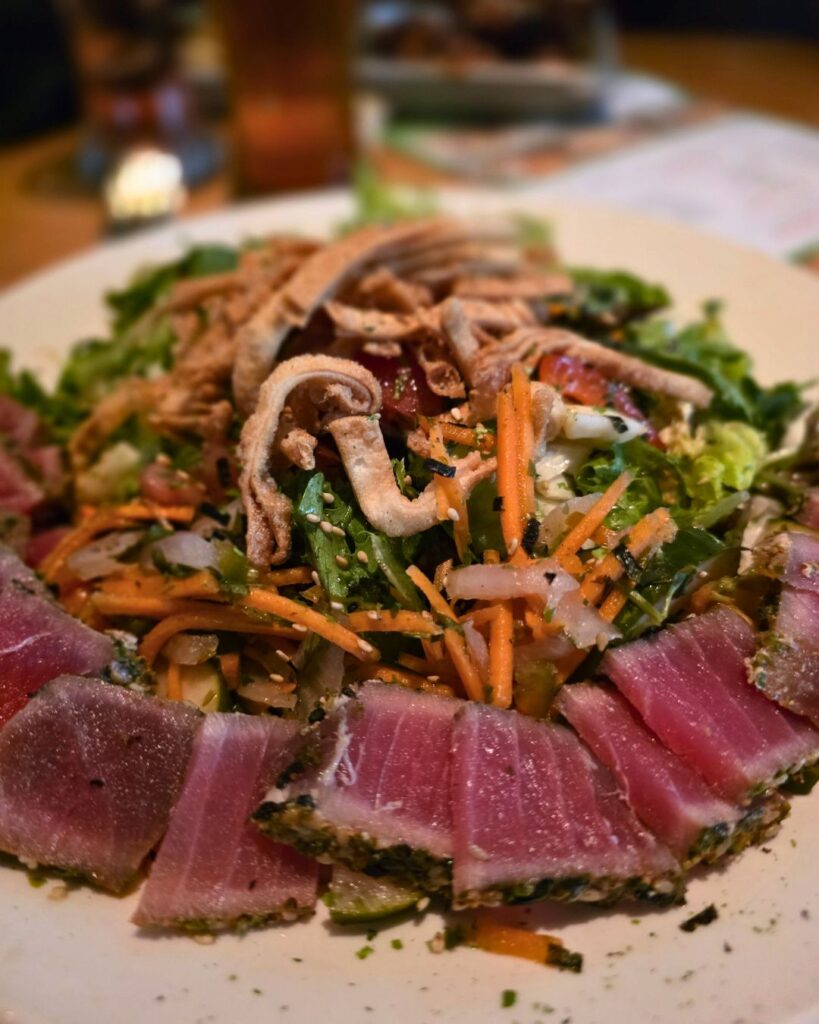 Tuna dish at BJ's Restaurant & Brewhouse