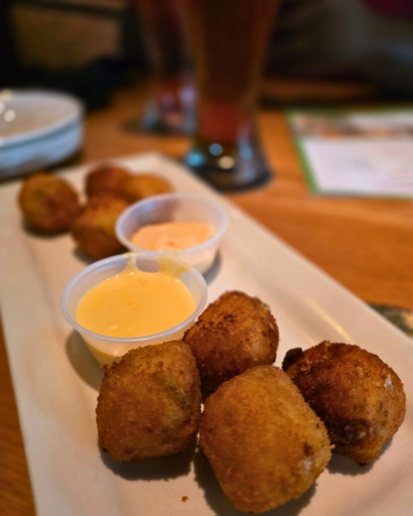 Fried mac and cheese at BJ's