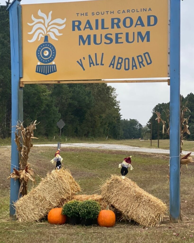 SC Railroad Museum fall sign