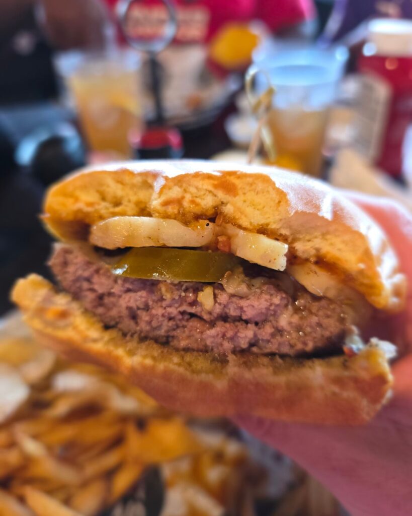 Burgers at Higher Ground Char House