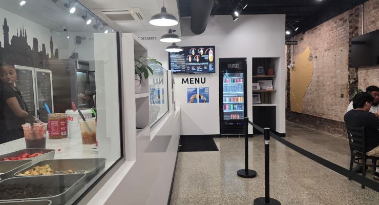 Inside the Columbia, SC location of Crispy Cones