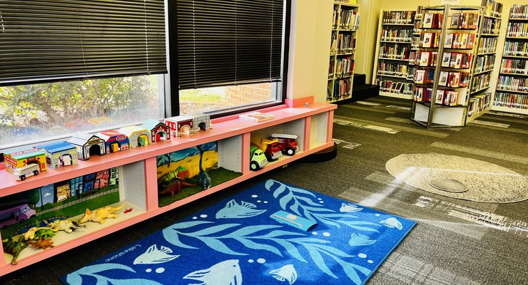 Children's section at the Cayce-West Columbia branch of Richland Library in Columbia, SC