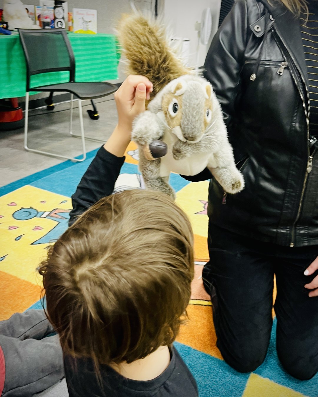 Puppet character at Richland Library storytime in Columbia, SC