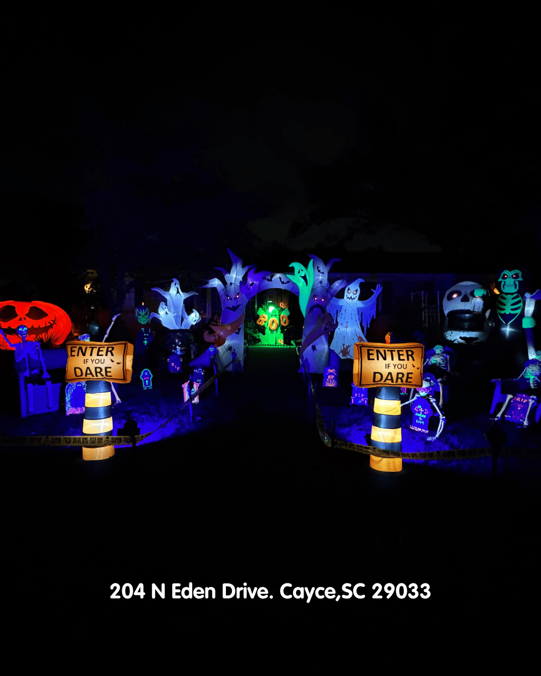 Inflatable Graveyard in Cayce